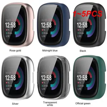 1-5 бр. Защитен калъф за smart часа Fitbit Sense 2 Versa 4 Versa4, пълно покритие, защитен калъф за PC, моющийся броня