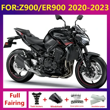 Мотоциклет, Пълен Комплект обтекателей Литьевая форма за леене под налягане Моделът е подходящ За Kawasaki Z900 ZR900 2020 2021 2023 тялото обтекатели zxmt комплект черен