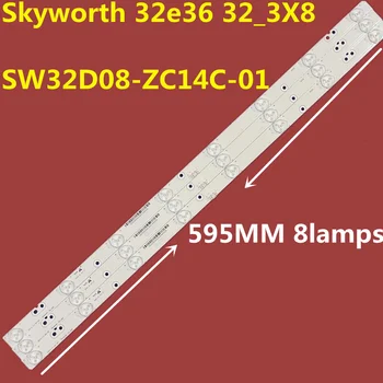 30 бр. Светодиодна Лента осветление за SW32D08-ZC14C-01 Skyworth 32e36 32_3X8 32E350E 32E360E 32E320W 32E5DHR NEXT-YE-32E36S