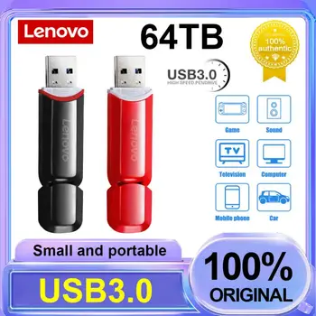 Оригинални USB-стик Lenovo 2 TB 1tb USB 3.0 Метален флаш памет реалния капацитет Memory Stick Водоустойчив Мобилен флаш диск за КОМПЮТЪР
