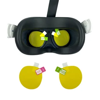 4 Бр филм за лещи от TPU, Нови Жълти защитни фолиа за екрана на виртуалната реалност, устойчиви на надраскване фолио за очила от проникването на прах за аксесоари Meta Quest3 VR