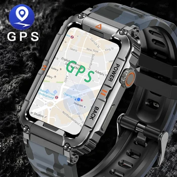 2023 Мъжки смарт часовници за Android и IOS Фитнес часовник Ip68 Водоустойчив Военен Монитор здравето AI Гласово повикване Bluetooth Smartwatch