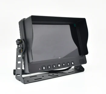 Камера за обратно виждане, за камион, 9-инчов AHD-монитор, 4-канална система за мониторинг с разделен екран