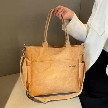 Нова луксозна дамска чанта на рамото си, дизайнерска чанта-тоут, дамски чанти-месинджър от изкуствена кожа