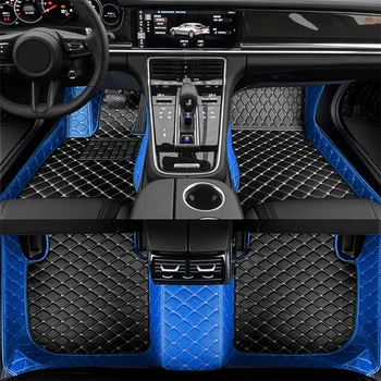 Кожени Автомобилни Постелки За Dodge challenger 2door 2015-2019 kit комплект Килими Подложки За Краката Аксесоари