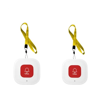 2 пакета Sasha WiFi Smart Бутон за SOS Повикване Безжична Аларма За Сиделки Телефонен Предавател на Сигнали Бутон за Спешни повиквания
