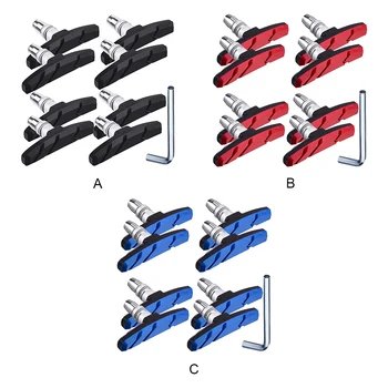 4 Двойки компоненти V Образна форма на накладките Велосипедна профили Детайл колесни блок на накладките