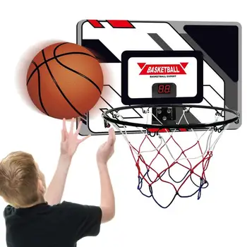Мини-баскетбол обръч, в закрито с автоматично броене на точки Детско баскетболното пръстен в закрито Баскетболното пръстен на вратата на стаята Мини-пръстен с топката