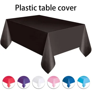 Голяма пластмасова правоъгълна покривка за маса, салфетки за изсушаване на празнични покривки