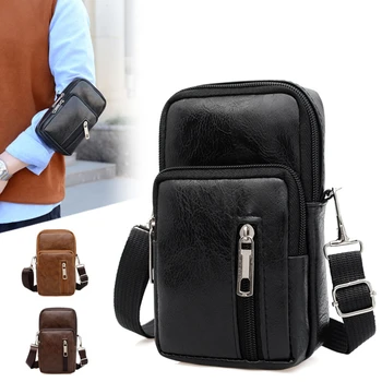Мъжки скута чанти от изкуствена кожа Bolsas, чанти и калъфи за телефон, мъжка чанта, малка нагрудная чанта за рамо, трендови чанта през рамо, чантата