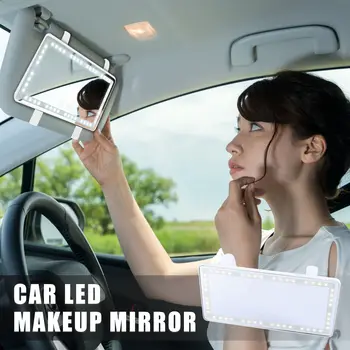 Авто Козирка LED За Грим, Тоалетно Огледало, Комплект с 3 Видове на Светлото Докосване на Екрана на Нова