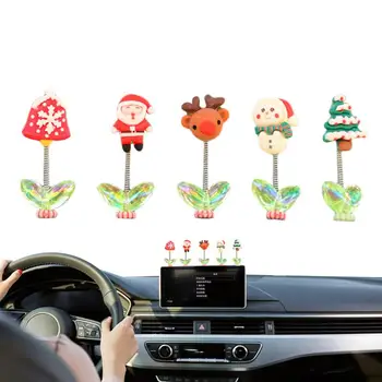 Коледна украса арматурното табло на автомобила, за украса на интериора на централната конзола на автомобила, Дядо Коледа, Интериор на централната конзола на автомобила за деца и възрастни