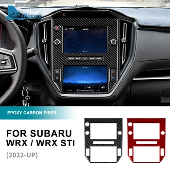 Автоаксесоари С Тапицерия LHD За Subaru WRX/WRX STI 2022 2023 От Настоящето Въглеродни Влакна, Кола Централно Управление, Навигационна Рамка Стикер На Панела