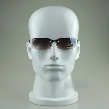 Нов прием!! Бяла лъскава глава на манекен от фибростъкло за шапки/перуката/слушалки с високо качество