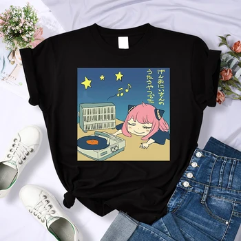 Kawaii Spy X Family Ени Аниме Риза Дамски Мъжки Лятна Готина тениска Harajuku Manga Ежедневни Тениска С къс ръкав Camisetas De Mujer