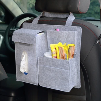 Чанта за съхранение на гърба на облегалката на задната седалка на автомобила с няколко висящи джобове Многокамерная чанта Автоматична Полагане Почистване на Аксесоари за интериора на Консумативи