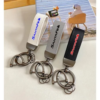 Аксесоари за ключове от телешка кожа на горния слой за автомобилни аксесоари, Hyundai Santafe