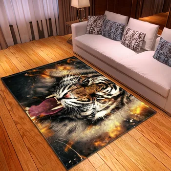 Домашни любимци тигър нов голям килим в скандинавски стил, постелки за спални, хол, домашни постелки за пода, меки подложки за детска стая по поръчка