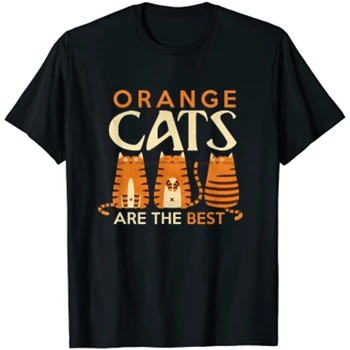 Забавни Оранжеви Котки - най-Добрата Тениска За Майка-Котка, Тениска Оверсайз, Тениски за Мъже, Дамски Памучни Тениски Four Seasons