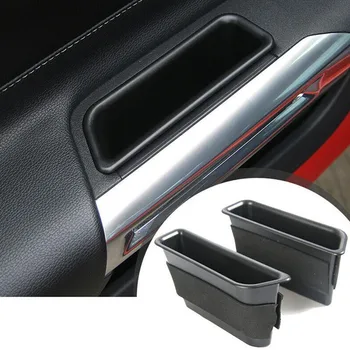 2X Автомобилни аксесоари Кутия за съхранение на вратата на колата, чанта-органайзер, Промяна на интериора, за да Ford Mustang 2015 2016 2017 2018 2019 2020 2021
