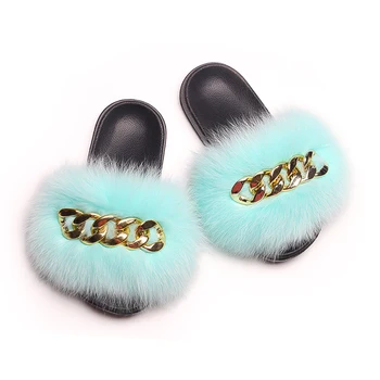 Зимните чехли, дамски модни джапанки от изкуствена кожа с декорация във формата на кристални пеперуда, женски пухкави чехли, Луксозни дизайнерски сандали, обувки