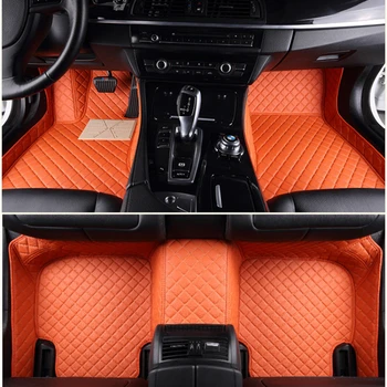 Потребителски автомобилни постелки за Land Rover Discovery 4 7 Seat 2010-2016 г. Килим от изкуствена кожа Аксесоари за интериора на колата