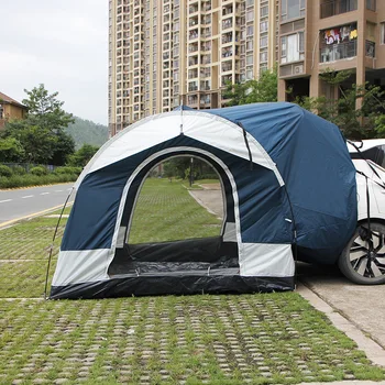Открит Къмпинг Автомобили Пътека Заден Багажник Палатката е за 4 Души Козирка Водоустойчив Палатка Пътна Пътуване За Автомобила Автомобили Палатка на Къмпинг