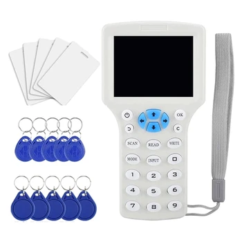 RFID NFC Копирна Машина Reader, Writer 10 Честотен Програмист На ID IC Карта, Ключодържател И Системи за Контрол на достъпа с UID Ключът 13,56 Mhz Здрав