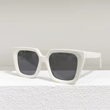 2023 Нови Луксозни Дамски слънчеви очила Големи Квадратни слънчеви очила Модерен Дамски ретро-маркови дизайнерски слънчеви очила с кошачьим око