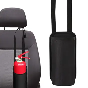 Чанта за съхранение на пожарникари, държач за облегалката на седалката на автомобила, държач за пожарогасител, Пътна чанта за кола, чанта за съхранение на чаши за вода, Пожарогасител