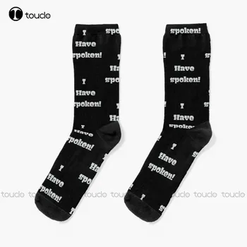 Аз изрази! Дизайнерски чорапи Мъжки чорапи-чехли Унисекс За възрастни, юноши, младежи, Чорапи Коледен подарък по поръчка, с високо качество HD, Новост мода