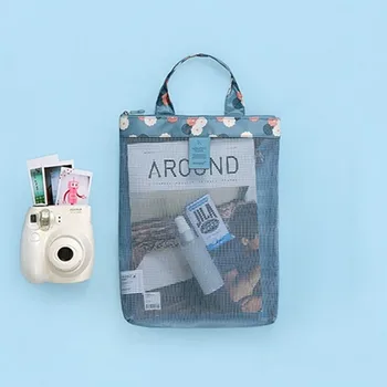 Лятна плажна чанта за плуване, чанта за съхранение трико, мрежа чанта за съхранение, мрежа чанта за пране, спортна чанта с малки размери