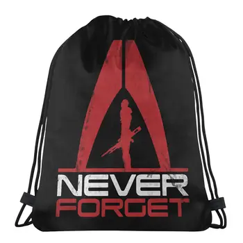 Никога не забравяйте за RPG-игра Mass Effect Soldier Чанти дантела прозорци Спортни Водоустойчива чанта за съхранение