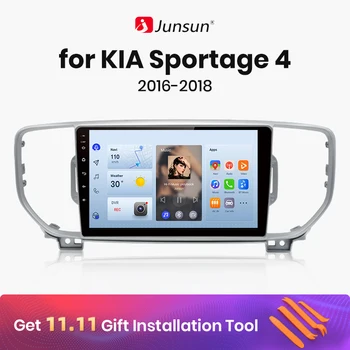 Junsun Wireless Carplay Android Auto Автомагнитола за Kia Sportage 4 QL 2016-2018 Мултимедия GPS авторадио 4G WIFI DSP
