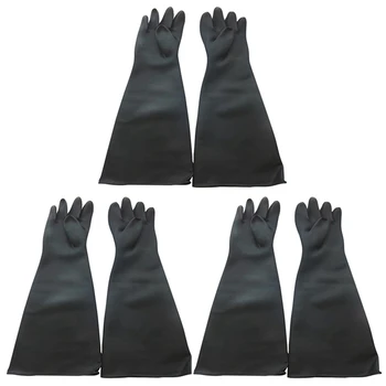Ръкавици за песъкоструена 3X за кабинетных ръкавици за песъкоструена 60x20 см