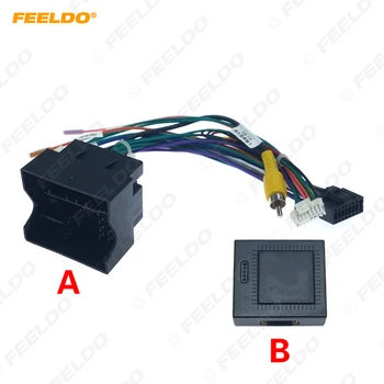 FEELDO Car Audio 16PIN Andriod Player Power Calbe захранващ Адаптер С Предавателна Canbus За Volkswagen Golf 7 Skoda Stereo Plug Теглене на Кабели