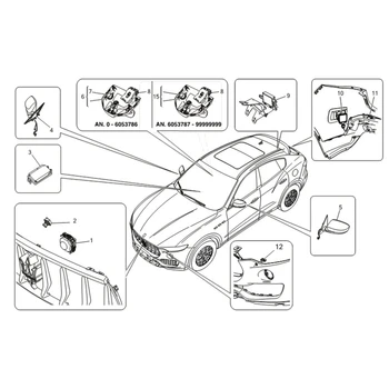 1 бр. Резервна камера за обратно виждане на автомобила Автомобилни аксесоари за Maserati Леванте 2017-2020