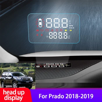 Авто Електронен Главоболие, HUD Дисплея БДС за Toyota Prado 2018-2019 Проектор Скоростта на Автомобила Централен Дисплей За Преобразуване на Авточасти