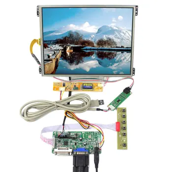 Такса LCD контролер VGA + DVI RT2281 работи с 10,4-инчов сензорен LCD-дисплей HT10X21-311 1024X768 IPS LCD екран