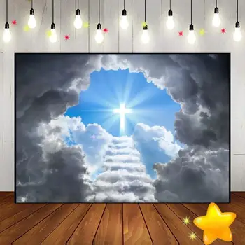 Фоново снимка на Бог Исус, Украса за фотография партита, Душата на дете, Рожден Ден Renaiss, на Фона на поръчка, Студийная камера