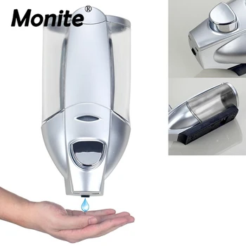 Monite ABS, хром диспенсер за течен сапун, инсталиране на стената в кухнята и банята, дозатори за течен сапун