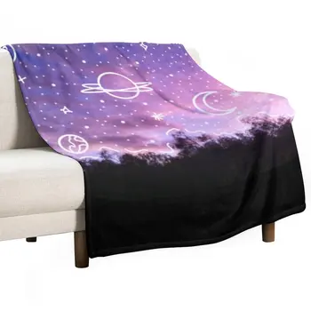 Естетичен каре с изображение, Клип Sunset Galaxy, фланелевое одеяло, покривка за детето, пушистое одеяло