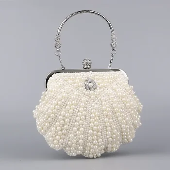 Малка дамска чанта за банкет в вечерна рокля известни личности с перли