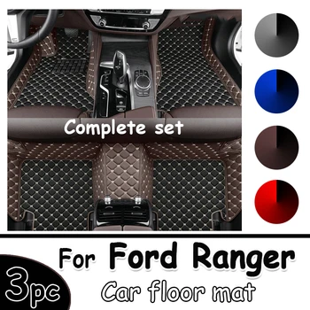 За Ford Ranger 2023 2022 2021 2020 2019 2018 2017 2016 2015 2014 2013 2012 Автомобилни постелки за пода, Водоустойчив килими в превозното средство