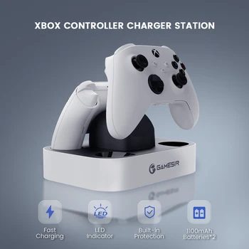 Зарядно устройство GameSir с две контролери за Xbox One, Xbox One X|S, Xbox series X|S Controller Charging Station Dock ZHXX01