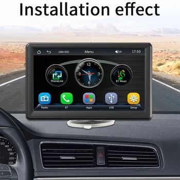 Универсален 7-Инчов MP5 Плейър, Съвместим С Carplay Android Auto, Безжични Портативни Автомобилни Стерео Сензорен Екран За Поставяне На таблото