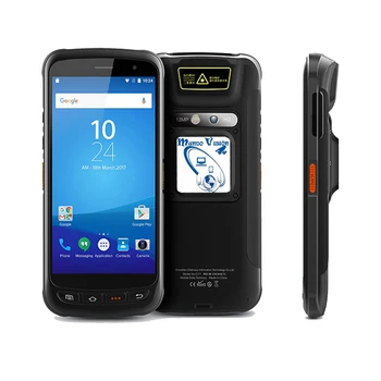 Мобилен терминал за събиране на данни Android 11 с биометрични данни пръстови отпечатъци IP67, 4G преносим PDA, 1D 2D баркод скенер