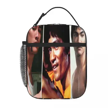 Възглавница Брус Лий Ресни Декоративна чанта за обяд Термосумка Чанти за обяд Чанти, Дамски чанти за обяд