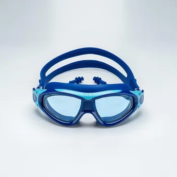 Удобни Плувни очила с Висока разделителна способност За Деца, Прозрачни Съединените тапи за уши, Водоустойчив, фарове за Мъгла, Голяма Дограма, C515