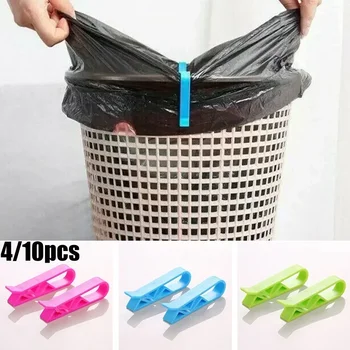 Креативен скоба за пластмасови отпадъци 10шт Аксесоари Скоби Притежателите на Кошчето за боклук 4 /Скоби за кухненски торби за боклук